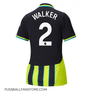 Manchester City Kyle Walker #2 Replik Auswärtstrikot Damen 2024-25 Kurzarm